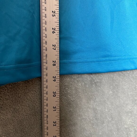 adidas Men Primegreen Colorblock Essentials UPF 1/4 Zip Pullover Stretch Blue L - Picture 9 of 13